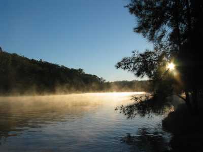 Nelligen, Morgenstimmung  am Clyde River (Nelligen) 