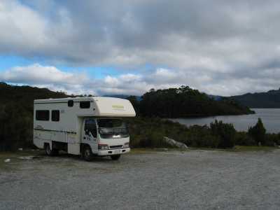 Tasmanien, Lake Pedder Camping 