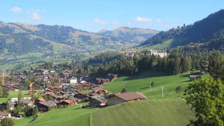 Gstaad, Aussicht von der Gondel