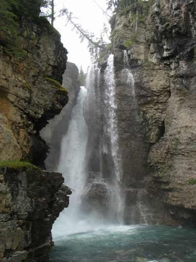 Banff NP Johnston Canyon Canyon Wasserfall