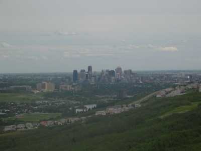 Calgary Olympic Park, Sicht auf Calgary