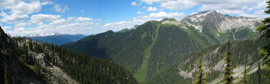 Mount Revelstoke, Aussicht auf die Berge von B.C. 