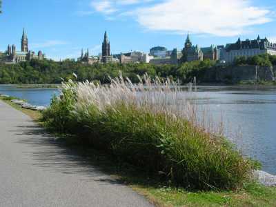 Ottawa, Spazierweg auf der Quebec Seite