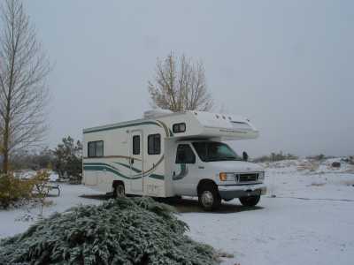 Anza Borrego Desert State Park, Campingplatz im Winter