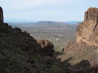 Phoenix, Apache Junction, Superstition Mountains, Aufstieg